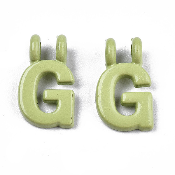 PandaHall Spray Painted Alloy 2-Loop Link Pendants, Cadmium Free & Lead Free, Letter, Letter.G, 13.5x8x1.5mm, Hole: 2mm Alloy Word
PandaHall Spray Painted Alloy 2-Loop Link Pendants, Cadmium Free & Lead Free, Letter, Letter.G, 13.5x8x1.5mm, Hole: 2mm Alloy Word