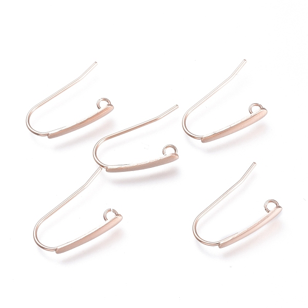 PandaHall 304 Stainless Steel Earring Hooks, with Horizontal Loop, Flat Ear Wire, Rose Gold, 18.5x13.5x3.5mm, Hole: 1.5mm, Pin: 0.8mm 304...
PandaHall 304 Stainless Steel Earring Hooks, with Horizontal Loop, Flat Ear Wire, Rose Gold, 18.5x13.5x3.5mm, Hole: 1.5mm, Pin: 0.8mm 304...
