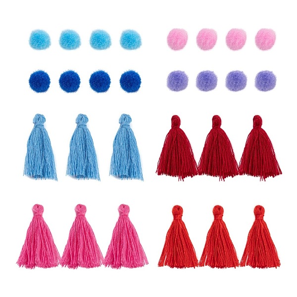 PandaHall DIY Jewelry Making Kits, Including 80Pcs Handmade Polycotton(Polyester Cotton) Tassel Decorations and 80Pcs Doll Craft Pom Pom..., Multicolor
PandaHall DIY Jewelry Making Kits, Including 80Pcs Handmade Polycotton(Polyester Cotton) Tassel Decorations and 80Pcs Doll Craft Pom Pom..., Multicolor