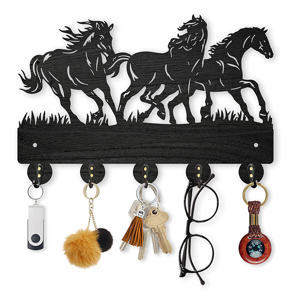 PandaHall Wood & Iron Wall Mounted Hook Hangers, Decorative Organizer Rack, with 2Pcs Screws, 5 Hooks for Bag Clothes Key Scarf Hanging..., Black
PandaHall Wood & Iron Wall Mounted Hook Hangers, Decorative Organizer Rack, with 2Pcs Screws, 5 Hooks for Bag Clothes Key Scarf Hanging..., Black