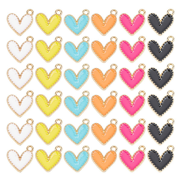 PandaHall DICOSMETIC 96pcs 6 colors Alloy Enamel Charms, Cadmium Free & Nickel Free & Lead Free, Light Gold, Heart Charm, Mixed Color..., Multicolor
PandaHall DICOSMETIC 96pcs 6 colors Alloy Enamel Charms, Cadmium Free & Nickel Free & Lead Free, Light Gold, Heart Charm, Mixed Color..., Multicolor