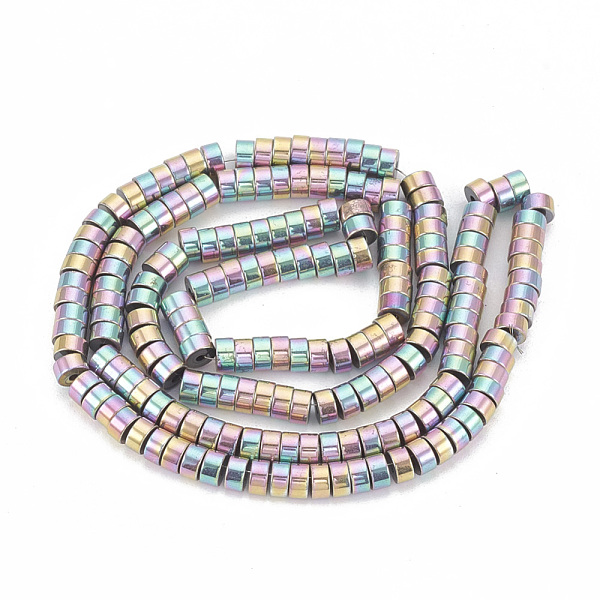PandaHall Electroplate Non-magnetic Synthetic Hematite Beads Strands, Heishi Beads, Flat Round/Disc, Rainbow Plated, 4x2mm, Hole: 1mm, about...
PandaHall Electroplate Non-magnetic Synthetic Hematite Beads Strands, Heishi Beads, Flat Round/Disc, Rainbow Plated, 4x2mm, Hole: 1mm, about...