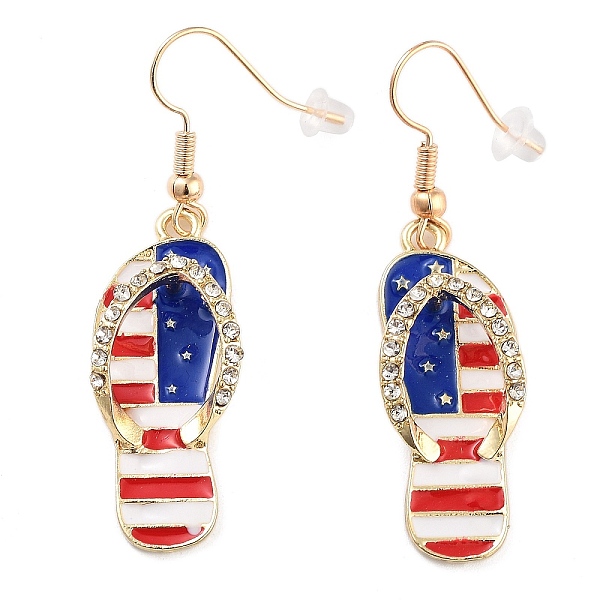PandaHall Independence Day Theme Alloy Enamel Dangle Earrings for Women, with Rhinestone, Flip Flops, 50x12.5mm Alloy Shoes Red
PandaHall Independence Day Theme Alloy Enamel Dangle Earrings for Women, with Rhinestone, Flip Flops, 50x12.5mm Alloy Shoes Red