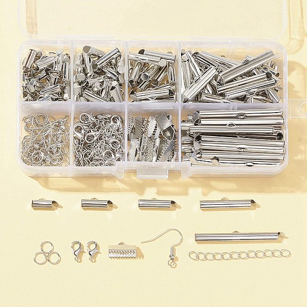 PandaHall DIY Jewelry Making Finding Kit, Including Iron Slide On End Clasp Tube & Chain Extender & Ribbon Crimp Ends & Jump Rings, Brass...
PandaHall DIY Jewelry Making Finding Kit, Including Iron Slide On End Clasp Tube & Chain Extender & Ribbon Crimp Ends & Jump Rings, Brass...