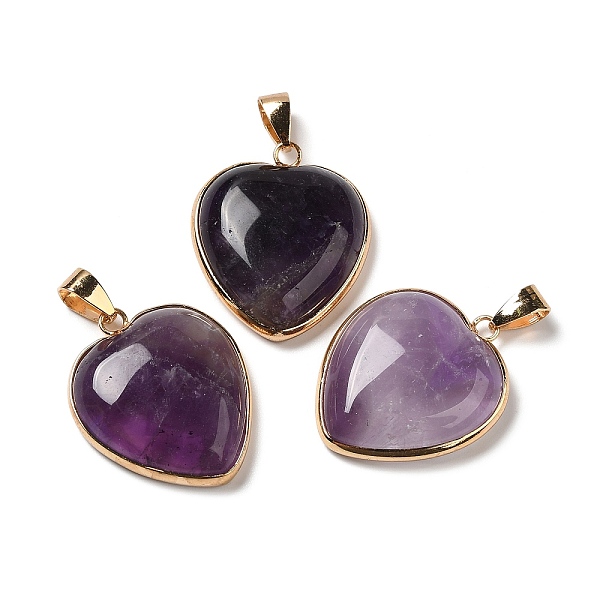 PandaHall Natural Amethyst Pendants, Heart Charms, with Golden Tone Iron and Brass Findings, 29x24x7mm, Hole: 6~6.5x3~3.5mm Amethyst Heart
PandaHall Natural Amethyst Pendants, Heart Charms, with Golden Tone Iron and Brass Findings, 29x24x7mm, Hole: 6~6.5x3~3.5mm Amethyst Heart
