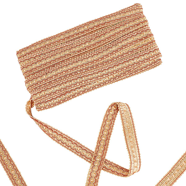 PandaHall Polyester Braided Lace Trims, Curtain Decoration, Costume Accessories, Beige, 7/8 inch(21mm), about 12.58 Yards(11.5m)/Card..., Gold
PandaHall Polyester Braided Lace Trims, Curtain Decoration, Costume Accessories, Beige, 7/8 inch(21mm), about 12.58 Yards(11.5m)/Card..., Gold