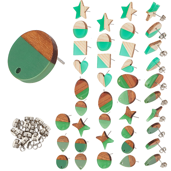PandaHall DIY Two Tone Stud Earring Making Finding Kits, Including 5Pairs Resin & Wood Stud Earrings & 5Pairs Stud Earring Findings, 20Pcs..., Multicolor
PandaHall DIY Two Tone Stud Earring Making Finding Kits, Including 5Pairs Resin & Wood Stud Earrings & 5Pairs Stud Earring Findings, 20Pcs..., Multicolor