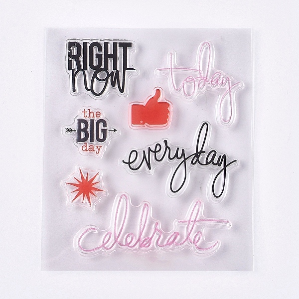 PandaHall Silicone Stamps, for DIY Scrapbooking, Photo Album Decorative, Cards Making, Word, 7.6x9.2x0.3cm Silicone
PandaHall Silicone Stamps, for DIY Scrapbooking, Photo Album Decorative, Cards Making, Word, 7.6x9.2x0.3cm Silicone
