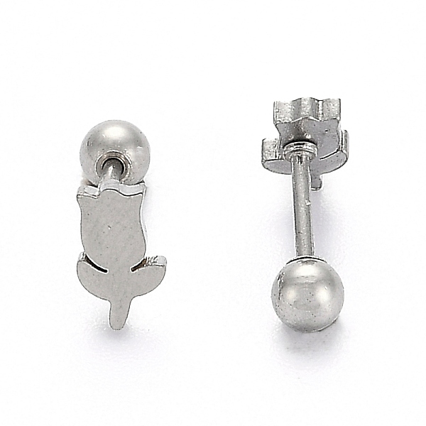 PandaHall 201 Stainless Steel Barbell Cartilage Earrings, Screw Back Earrings, with 304 Stainless Steel Pins, Rose, Stainless Steel Color...
PandaHall 201 Stainless Steel Barbell Cartilage Earrings, Screw Back Earrings, with 304 Stainless Steel Pins, Rose, Stainless Steel Color...
