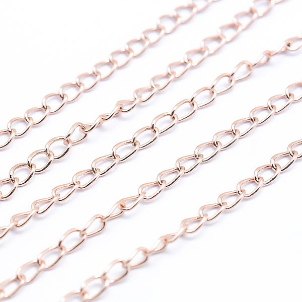 PandaHall Brass Twisted Chains Curb Chains, Unwelded, Lead Free & Nickel Free & Cadmium Free, Long-Lasting Plated, Rose Gold, Link...
PandaHall Brass Twisted Chains Curb Chains, Unwelded, Lead Free & Nickel Free & Cadmium Free, Long-Lasting Plated, Rose Gold, Link...