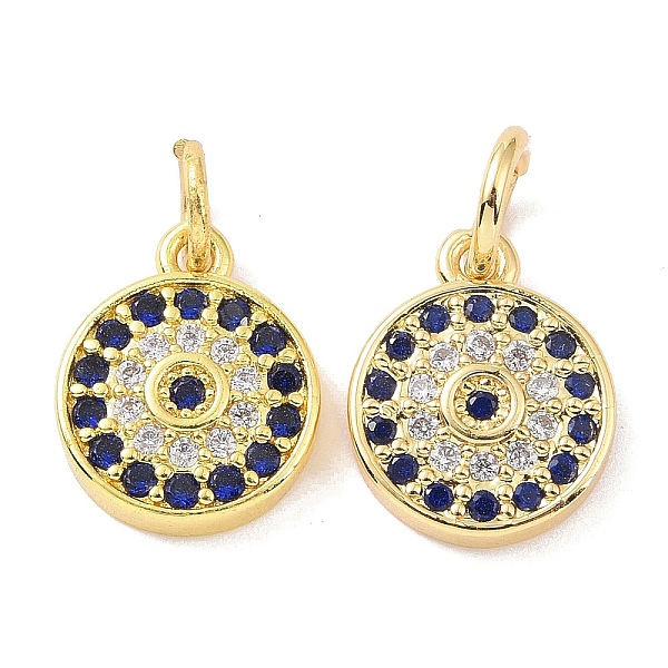 PandaHall Real 18K Gold Plated Brass Micro Pave Cubic Zirconia Pendants, with Jump Ring, Evil Eye Charms, Colorful, 12.5x10x2.5mm, Hole...
PandaHall Real 18K Gold Plated Brass Micro Pave Cubic Zirconia Pendants, with Jump Ring, Evil Eye Charms, Colorful, 12.5x10x2.5mm, Hole...