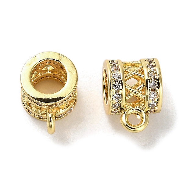 PandaHall Brass Micro Pave Cubic Zirconia Tube Bails, Loop Bails, Column, Real 18K Gold Plated, 10x7x7.5mm, Hole: 1.6mm, Inner Diameter..., Clear
PandaHall Brass Micro Pave Cubic Zirconia Tube Bails, Loop Bails, Column, Real 18K Gold Plated, 10x7x7.5mm, Hole: 1.6mm, Inner Diameter..., Clear