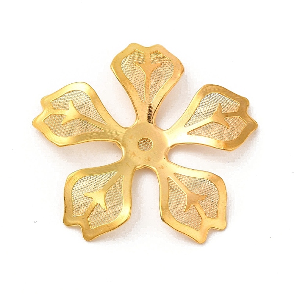 PandaHall Brass Bead Cap, with Iron Finding, Etched Metal Embellishments, Flower, Golden, 32x33.5x4mm, Hole: 2mm Brass
PandaHall Brass Bead Cap, with Iron Finding, Etched Metal Embellishments, Flower, Golden, 32x33.5x4mm, Hole: 2mm Brass