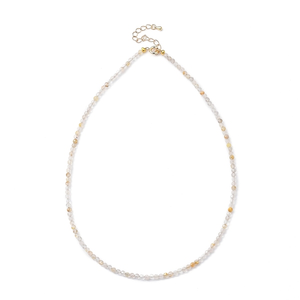 PandaHall Natural Rutilated Quartz Beaded Necklaces, with Golden Plated Brass Chain Extender and Spring Ring Clasps, Golden, 17.32~17.52...
PandaHall Natural Rutilated Quartz Beaded Necklaces, with Golden Plated Brass Chain Extender and Spring Ring Clasps, Golden, 17.32~17.52...