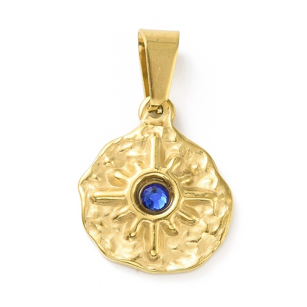 PandaHall Vacuum Plating 304 Stainless Steel with Rhinestones Pendants, with 201 Stainless Steel Snap On Bails, Flat Round with Sun, Golden..., Cyan
PandaHall Vacuum Plating 304 Stainless Steel with Rhinestones Pendants, with 201 Stainless Steel Snap On Bails, Flat Round with Sun, Golden..., Cyan