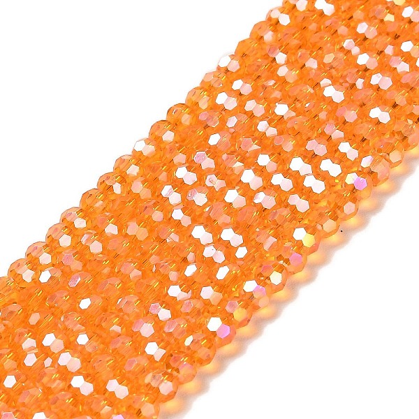 PandaHall Transparent Glass Beads, 32 Facets, AB Color Plated, Round, Dark Orange, 4.5x4mm, Hole: 1mm, about 87~93pcs/strand, 32~33cm Glass...
PandaHall Transparent Glass Beads, 32 Facets, AB Color Plated, Round, Dark Orange, 4.5x4mm, Hole: 1mm, about 87~93pcs/strand, 32~33cm Glass...