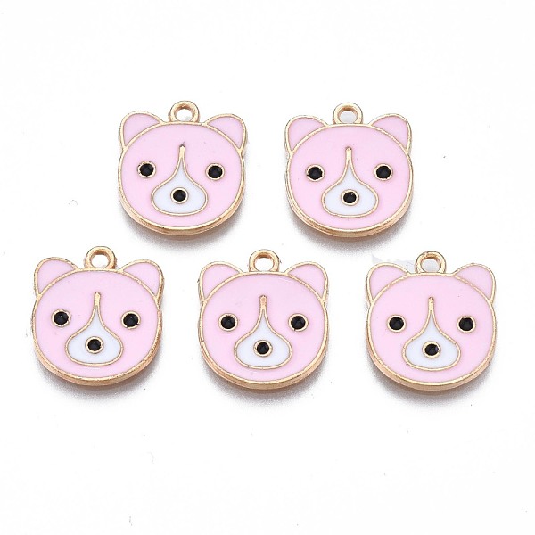 PandaHall Alloy Enamel Pendants, Cadmium Free & Nickel Free & Lead Free, Light Gold, Bear Head, Pink, 15.5x14x1.5mm, Hole: 1.6mm...
PandaHall Alloy Enamel Pendants, Cadmium Free & Nickel Free & Lead Free, Light Gold, Bear Head, Pink, 15.5x14x1.5mm, Hole: 1.6mm...