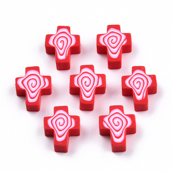 PandaHall Handmade Polymer Clay Beads, Cross, Red, 12x10x4.5mm, Hole: 1.6mm Polymer Clay Cross Red
PandaHall Handmade Polymer Clay Beads, Cross, Red, 12x10x4.5mm, Hole: 1.6mm Polymer Clay Cross Red