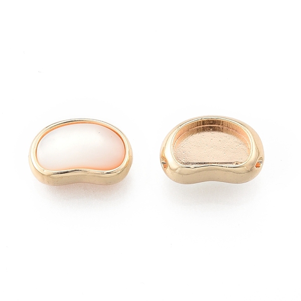 PandaHall Brass Beads, with Resin, Cadmium Free & Nickel Free & Lead Free, Real 18K Gold Plated, Beans, Creamy White, 12.5x8.5x5mm, Hole...
PandaHall Brass Beads, with Resin, Cadmium Free & Nickel Free & Lead Free, Real 18K Gold Plated, Beans, Creamy White, 12.5x8.5x5mm, Hole...