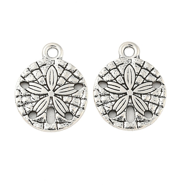 PandaHall Tibetan Style Alloy Pendants, Sand Dollar, Cadmium Free & Lead Free, Antique Silver, 19x15x2mm, Hole: 2mm Alloy Flat Round
PandaHall Tibetan Style Alloy Pendants, Sand Dollar, Cadmium Free & Lead Free, Antique Silver, 19x15x2mm, Hole: 2mm Alloy Flat Round