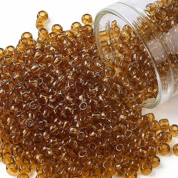 PandaHall TOHO Round Seed Beads, Japanese Seed Beads, (2C) Transparent Topaz, 8/0, 3mm, Hole: 1mm, about 1111pcs/50g Glass Brown
PandaHall TOHO Round Seed Beads, Japanese Seed Beads, (2C) Transparent Topaz, 8/0, 3mm, Hole: 1mm, about 1111pcs/50g Glass Brown