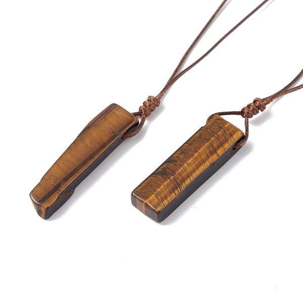 PandaHall Natural Black Obsidian Nugget Pendant Necklace with Waxed Cord for Women, 33.86~38.98 inch(86~99cm) Tiger Eye
PandaHall Natural Black Obsidian Nugget Pendant Necklace with Waxed Cord for Women, 33.86~38.98 inch(86~99cm) Tiger Eye