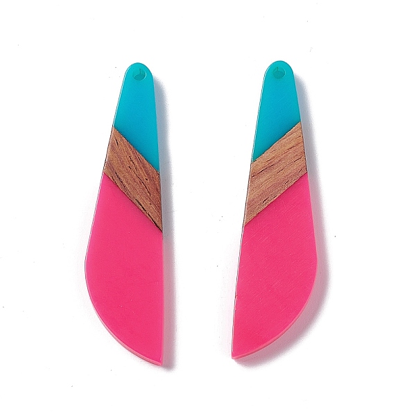 PandaHall Opaque Resin & Walnut Wood Big Pendants, Knife Charms, Deep Pink, 53x13.5x3.5mm, Hole: 2mm Resin+Wood Tool
PandaHall Opaque Resin & Walnut Wood Big Pendants, Knife Charms, Deep Pink, 53x13.5x3.5mm, Hole: 2mm Resin+Wood Tool