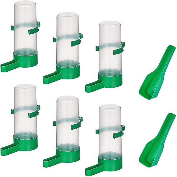 PandaHall AHANDMAKER Automatic Bird Water Bottle, 6 Pcs 140ml Automatic Bird Feeder and 2 Pcs Plastic Pet Food Scoops, Bird Water Bottle..., Green
PandaHall AHANDMAKER Automatic Bird Water Bottle, 6 Pcs 140ml Automatic Bird Feeder and 2 Pcs Plastic Pet Food Scoops, Bird Water Bottle..., Green