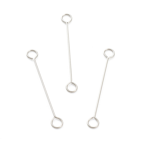 PandaHall 316 Surgical Stainless Steel Eye Pins, Double Sided Eye Pins, Stainless Steel Color, 20x2.5x0.4mm, Hole: 1.6mm 316 Surgical...
PandaHall 316 Surgical Stainless Steel Eye Pins, Double Sided Eye Pins, Stainless Steel Color, 20x2.5x0.4mm, Hole: 1.6mm 316 Surgical...