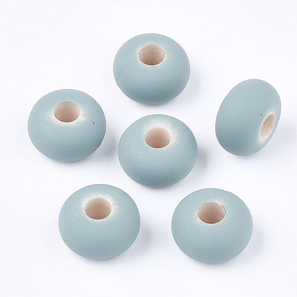 PandaHall Rubberized Style Acrylic European Beads, Large Hole Beads, Rondelle, Aqua, 16x9mm, Hole: 5mm, about 330pcs/500g Acrylic Rondelle..., Cyan
PandaHall Rubberized Style Acrylic European Beads, Large Hole Beads, Rondelle, Aqua, 16x9mm, Hole: 5mm, about 330pcs/500g Acrylic Rondelle..., Cyan