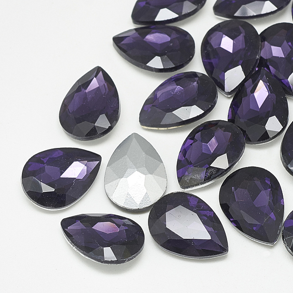 PandaHall Pointed Back Glass Rhinestone Cabochons, Back Plated, Faceted, teardrop, Tanzanite, 18x13x5mm Glass Rhinestone Teardrop Purple
PandaHall Pointed Back Glass Rhinestone Cabochons, Back Plated, Faceted, teardrop, Tanzanite, 18x13x5mm Glass Rhinestone Teardrop Purple