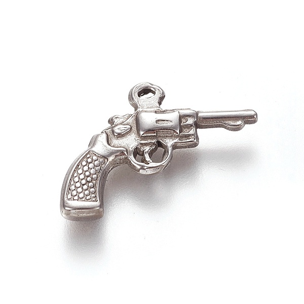 PandaHall 304 Stainless Steel Pendants, Handgun, Stainless Steel Color, 19x22x3mm, Hole: 1mm 304 Stainless Steel Sports
PandaHall 304 Stainless Steel Pendants, Handgun, Stainless Steel Color, 19x22x3mm, Hole: 1mm 304 Stainless Steel Sports