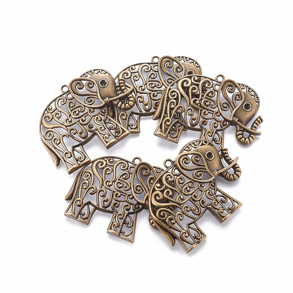 PandaHall Tibetan Style Alloy Big Pendants, Lead Free & Cadmium Free, Elephant, Antique Bronze, 64.5x49x9mm, Hole: 3mm Alloy Elephant
PandaHall Tibetan Style Alloy Big Pendants, Lead Free & Cadmium Free, Elephant, Antique Bronze, 64.5x49x9mm, Hole: 3mm Alloy Elephant