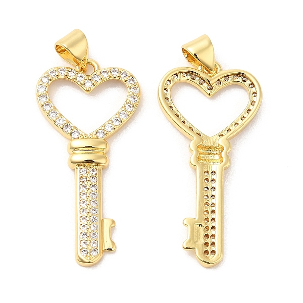 PandaHall Brass Micro Pave Clear Cubic Zirconia Pendants, Heart Key, Real 16K Gold Plated, 32x15.5x3mm, Hole: 4x3.5mm Brass+Cubic Zirconia...
PandaHall Brass Micro Pave Clear Cubic Zirconia Pendants, Heart Key, Real 16K Gold Plated, 32x15.5x3mm, Hole: 4x3.5mm Brass+Cubic Zirconia...