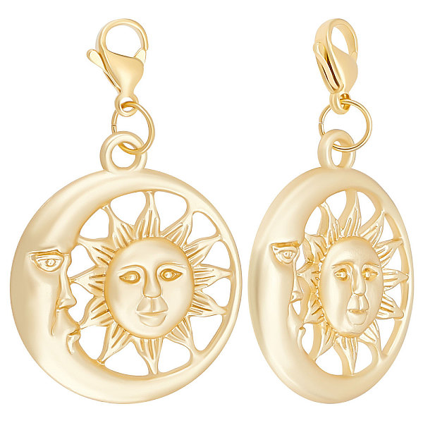PandaHall Beebeecraft 1 Box 15Pcs Sun & Moon Pendant Charms 18K Gold Plated Flat Round Pendant Decorates with Lobster Claw Clasps for...
PandaHall Beebeecraft 1 Box 15Pcs Sun & Moon Pendant Charms 18K Gold Plated Flat Round Pendant Decorates with Lobster Claw Clasps for...