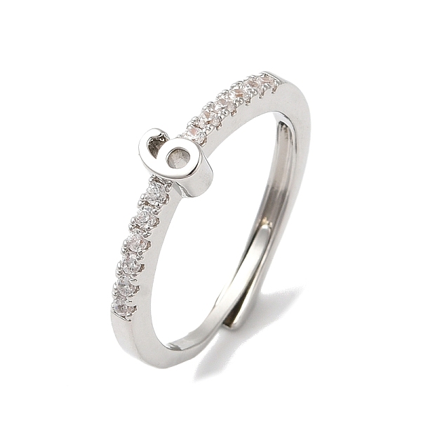 PandaHall Rack Plating Brass Clear Cubic Zirconia Number 6 Adjustable Rings for Women, Cadmium Free & Lead Free, Long-Lasting Plated...
PandaHall Rack Plating Brass Clear Cubic Zirconia Number 6 Adjustable Rings for Women, Cadmium Free & Lead Free, Long-Lasting Plated...