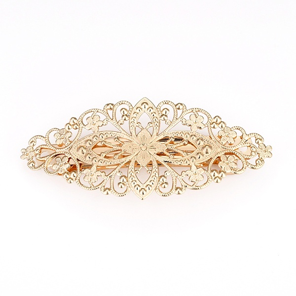 PandaHall Brass Alligator Hair Clips, Long-Lasting Plated, Flower, Real 14K Gold Plated, 81x35x10mm Brass
PandaHall Brass Alligator Hair Clips, Long-Lasting Plated, Flower, Real 14K Gold Plated, 81x35x10mm Brass