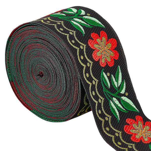 PandaHall GORGECRAFT 7M Floral Embroidered Jacquard Ribbon 2" Width Vintage Embroidered Ribbons Flower Woven Trim Fabric for Embellishment..., Green
PandaHall GORGECRAFT 7M Floral Embroidered Jacquard Ribbon 2" Width Vintage Embroidered Ribbons Flower Woven Trim Fabric for Embellishment..., Green