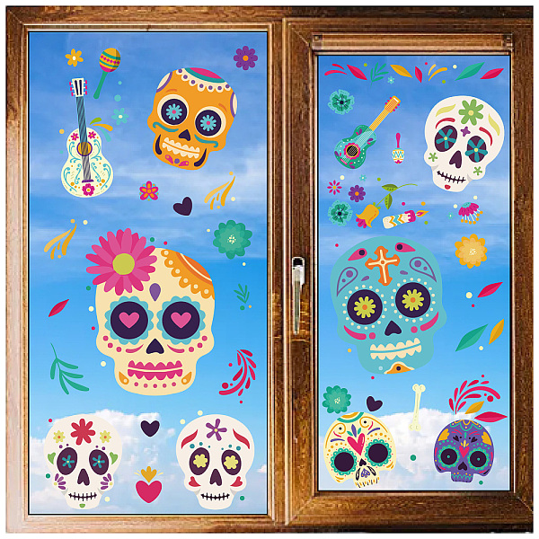 PandaHall 8 Sheets 8 Styles PVC Waterproof Wall Stickers, Self-Adhesive Decals, for Window or Stairway Home Decoration, Rectangle, Skull...
PandaHall 8 Sheets 8 Styles PVC Waterproof Wall Stickers, Self-Adhesive Decals, for Window or Stairway Home Decoration, Rectangle, Skull...