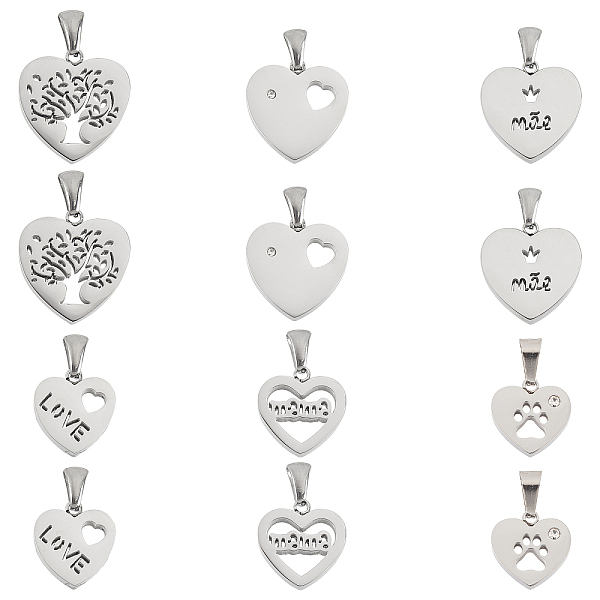 PandaHall Unicraftale 304 Stainless Steel Pendants, Hollow, Polishing, Heart, Stainless Steel Color, 13.5~18.5x13.5~18x3.5mm, Hole: 3x6mm...
PandaHall Unicraftale 304 Stainless Steel Pendants, Hollow, Polishing, Heart, Stainless Steel Color, 13.5~18.5x13.5~18x3.5mm, Hole: 3x6mm...