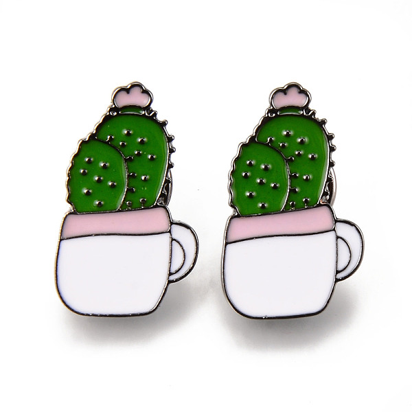 PandaHall Alloy Enamel Brooches, Enamel Pin, with Brass Butterfly Clutches, Cactus, Electrophoresis Black, Cadmium Free & Nickel Free & Lead...
PandaHall Alloy Enamel Brooches, Enamel Pin, with Brass Butterfly Clutches, Cactus, Electrophoresis Black, Cadmium Free & Nickel Free & Lead...