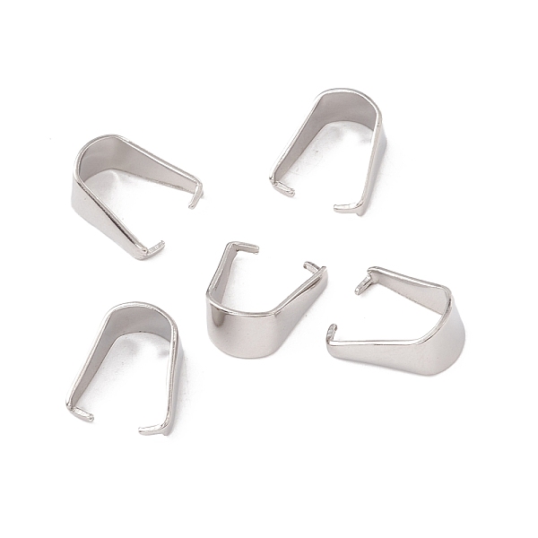PandaHall 304 Stainless Steel Snap on Bails, Stainless Steel Color, 12.5x6mm, Pin: 1mm 304 Stainless Steel
PandaHall 304 Stainless Steel Snap on Bails, Stainless Steel Color, 12.5x6mm, Pin: 1mm 304 Stainless Steel