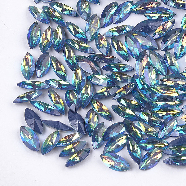 PandaHall Pointed Back Resin Rhinestone Cabochons, Faceted, Horse Eye, Midnight Blue, 15x7x4mm, about 400pcs/bag Resin Horse Eye Blue
PandaHall Pointed Back Resin Rhinestone Cabochons, Faceted, Horse Eye, Midnight Blue, 15x7x4mm, about 400pcs/bag Resin Horse Eye Blue