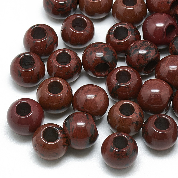 PandaHall Natural Mahogany Obsidian Beads, Large Hole Beads, Rondelle, 12x10mm, Hole: 5mm Mahogany Obsidian Rondelle
PandaHall Natural Mahogany Obsidian Beads, Large Hole Beads, Rondelle, 12x10mm, Hole: 5mm Mahogany Obsidian Rondelle