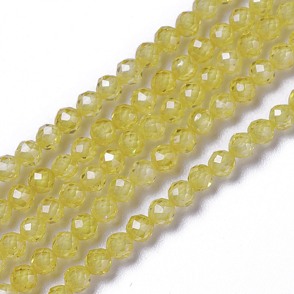 PandaHall Cubic Zirconia Beads Strands, Faceted, Round, Yellow, 3x2.5~3mm, Hole: 0.3mm, about 114~141pcs/strand, 15.1~16.4 inch(38.4~41.8cm)...
PandaHall Cubic Zirconia Beads Strands, Faceted, Round, Yellow, 3x2.5~3mm, Hole: 0.3mm, about 114~141pcs/strand, 15.1~16.4 inch(38.4~41.8cm)...