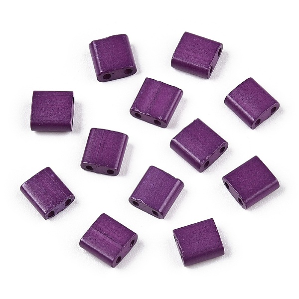 PandaHall 2-Hole Baking Paint Glass Seed Beads, Rectangle, Purple, 5x4.5~5.5x2~2.5mm, Hole: 0.5~0.8mm Glass Rectangle Purple
PandaHall 2-Hole Baking Paint Glass Seed Beads, Rectangle, Purple, 5x4.5~5.5x2~2.5mm, Hole: 0.5~0.8mm Glass Rectangle Purple