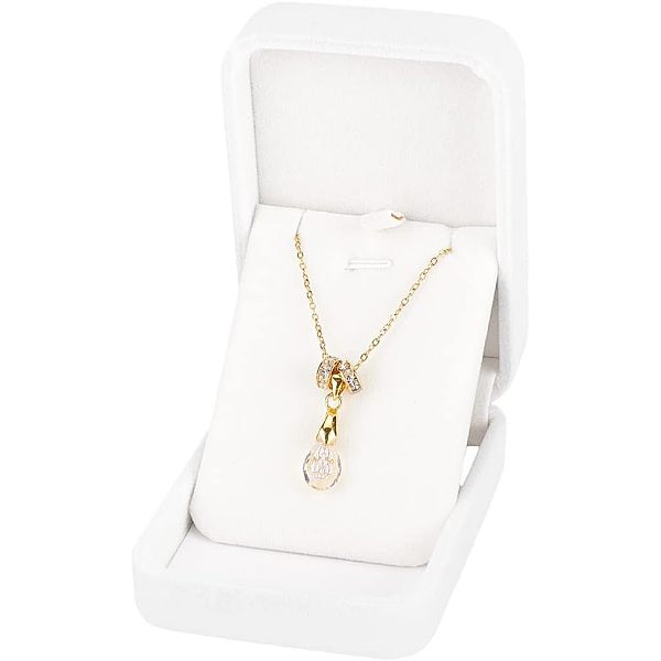 PandaHall Velvet Pendant Box, for Pendant Necklace Gift Storage, Rectangle, White, 10.1x7x3.5cm Velvet Rectangle White
PandaHall Velvet Pendant Box, for Pendant Necklace Gift Storage, Rectangle, White, 10.1x7x3.5cm Velvet Rectangle White