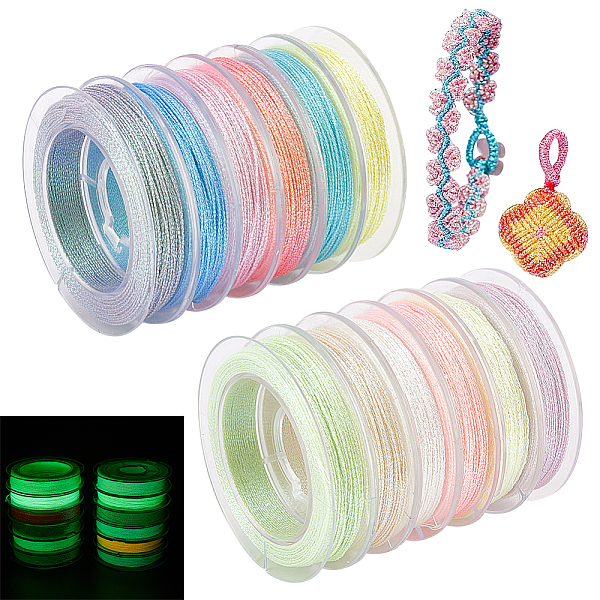 PandaHall OLYCRAFT 288 Yards 12 Rolls Luminous Polyester Sewing Thread 0.2mm 3-Ply Polyester Cord Stitching Thread Cord Round Polyester Cord..., Multicolor
PandaHall OLYCRAFT 288 Yards 12 Rolls Luminous Polyester Sewing Thread 0.2mm 3-Ply Polyester Cord Stitching Thread Cord Round Polyester Cord..., Multicolor