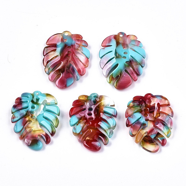 PandaHall Cellulose Acetate(Resin) Pendants, Tropical Leaf Charms, Monstera Leaf, Colorful, 26x20~21x4mm, Hole: 1.2mm Cellulose Acetate Leaf
PandaHall Cellulose Acetate(Resin) Pendants, Tropical Leaf Charms, Monstera Leaf, Colorful, 26x20~21x4mm, Hole: 1.2mm Cellulose Acetate Leaf