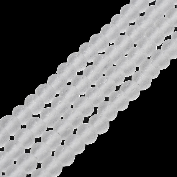 PandaHall Transparent Glass Beads Strands, Faceted, Frosted, Rondelle, WhiteSmoke, 3.5mm, Hole: 1mm, about 113~115pcs/strand, 32~33cm Glass..., White
PandaHall Transparent Glass Beads Strands, Faceted, Frosted, Rondelle, WhiteSmoke, 3.5mm, Hole: 1mm, about 113~115pcs/strand, 32~33cm Glass..., White